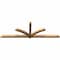 Ekena Millwork Redmond Smooth Timber Gable Bracket, Western Red Cedar, 108"W x 36"H x 3 1/2"D x 3 1/2"F, 8/12 Pitch GBW108X36X0404RED00SWR - alternate 4
